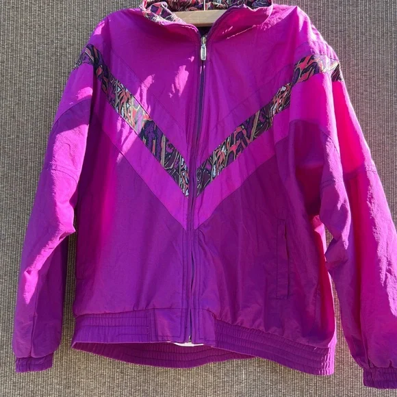 Vintage HEAD 90s Purple Pink Native Aztec Jacket Women's Size Medium